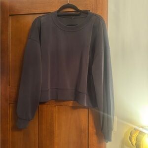 Lululemon Softstreme Black Crew Sweatshirt Black Size 10 Worn Twice